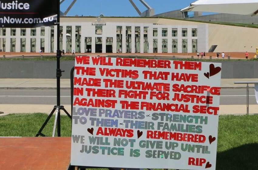 Bank Victims Lost Suicides - Remembered