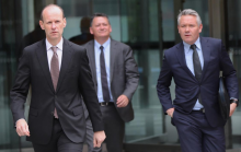 ANZ's Shayne Elliott leaving the Royal Commission - AAP David Crosling